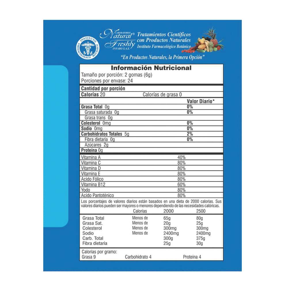 Gomitas Cre-C Frutos Tropicales Con vitaminas 12 Sobres - Imagen 2