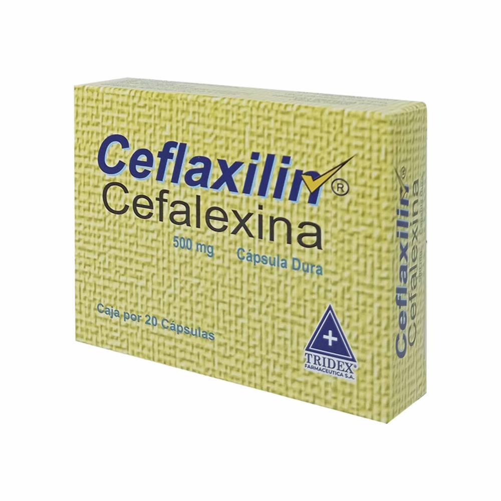 Ceflaxilin Cefalexina 500 mg 20 Cápsulas