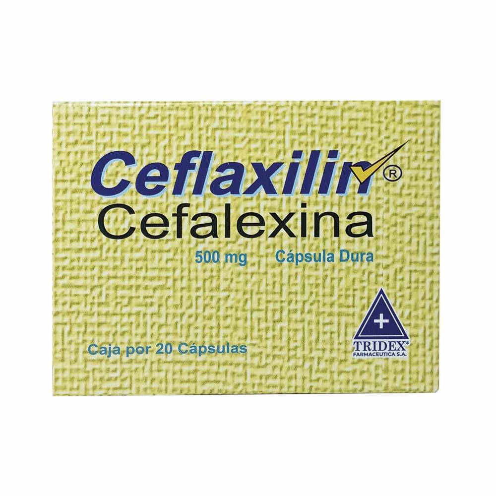 Ceflaxilin Cefalexina 500 mg 20 Cápsulas - Imagen 3