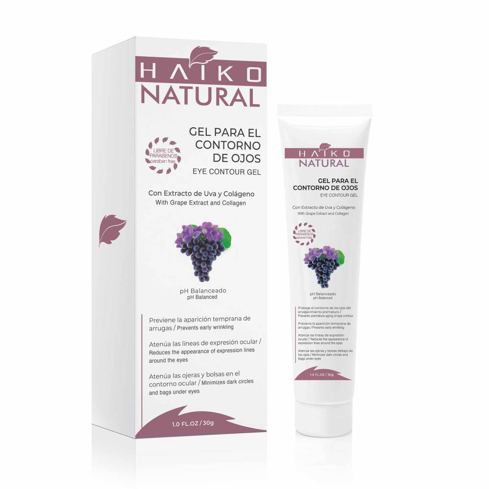 Gel Haiko Natural Contorno de Ojos Con Extracto De Uva 30 g