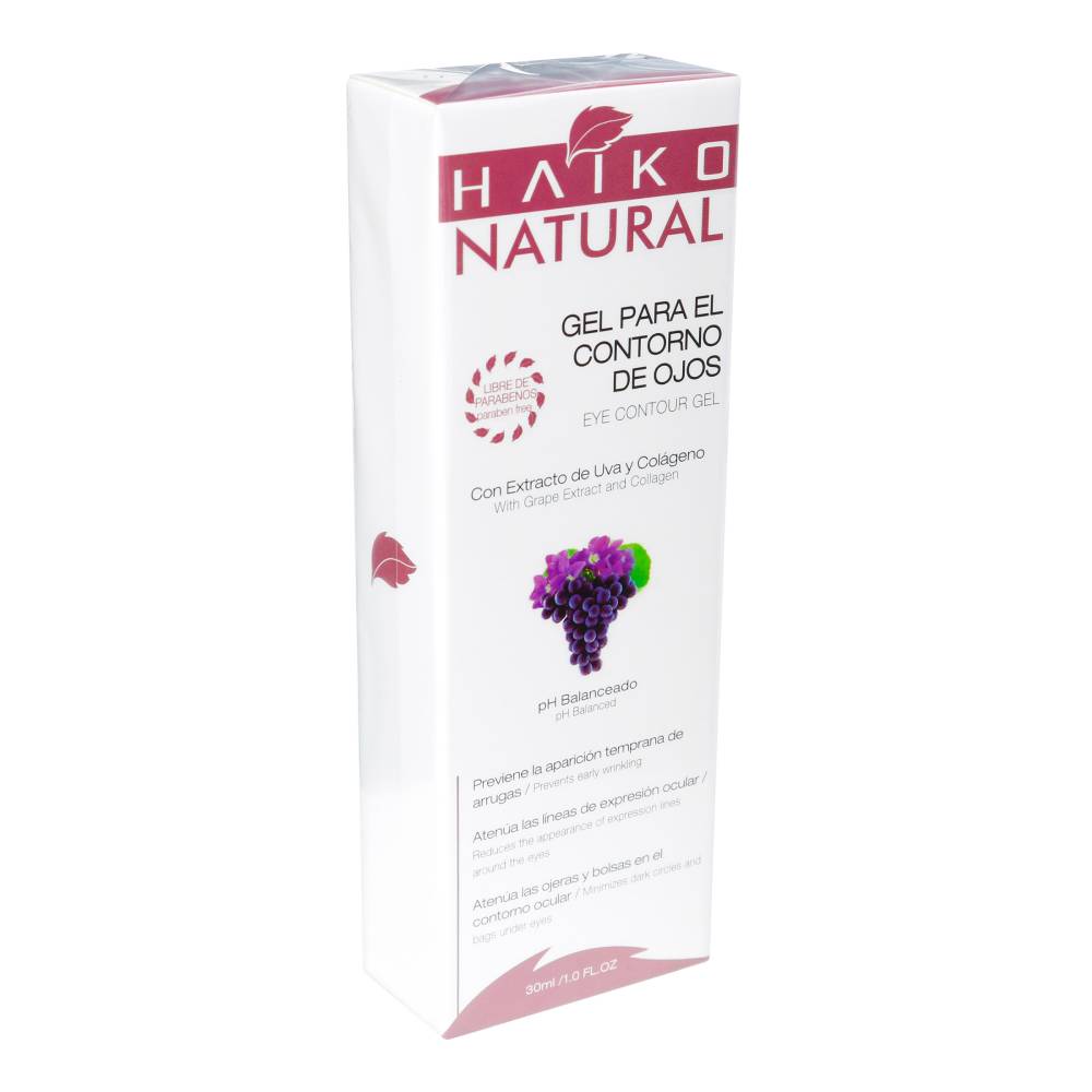 Gel Haiko Natural Contorno de Ojos Con Extracto De Uva 30 g - Imagen 3