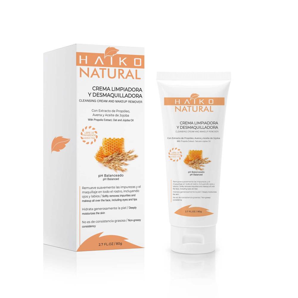 Crema Limpiadora y Desmaquillante Haiko Natural 80 g