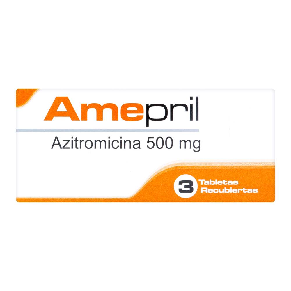 Amepril 500 mg 3 Tabletas