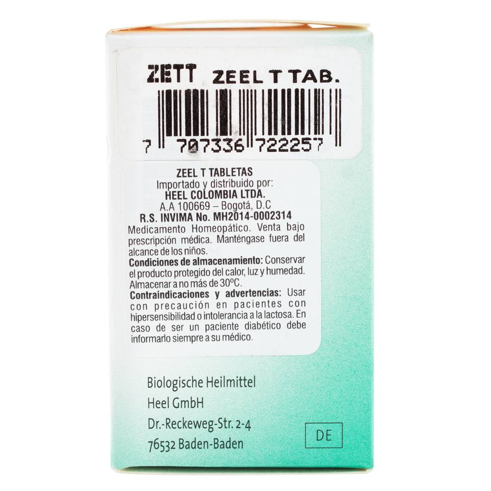 Zeel T Para Dolor Articular 50 Tabletas - Imagen 2