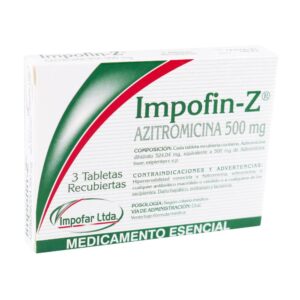 Impofin-Z  3 Tabletas Azitromicina