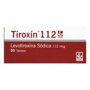 Tiroxin 112 Mcg 50 Tabletas Levotiroxina Sodica