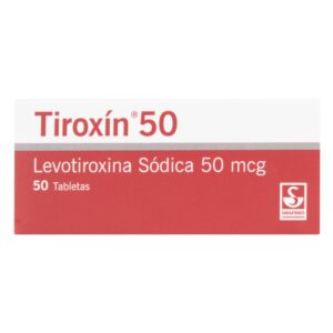 Tiroxin 50 mg 50 Tabletas Levotiroxina Sodica
