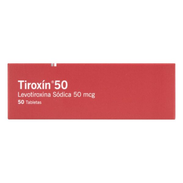 Tiroxin 50 mg 50 Tabletas Levotiroxina Sodica - Imagen 3