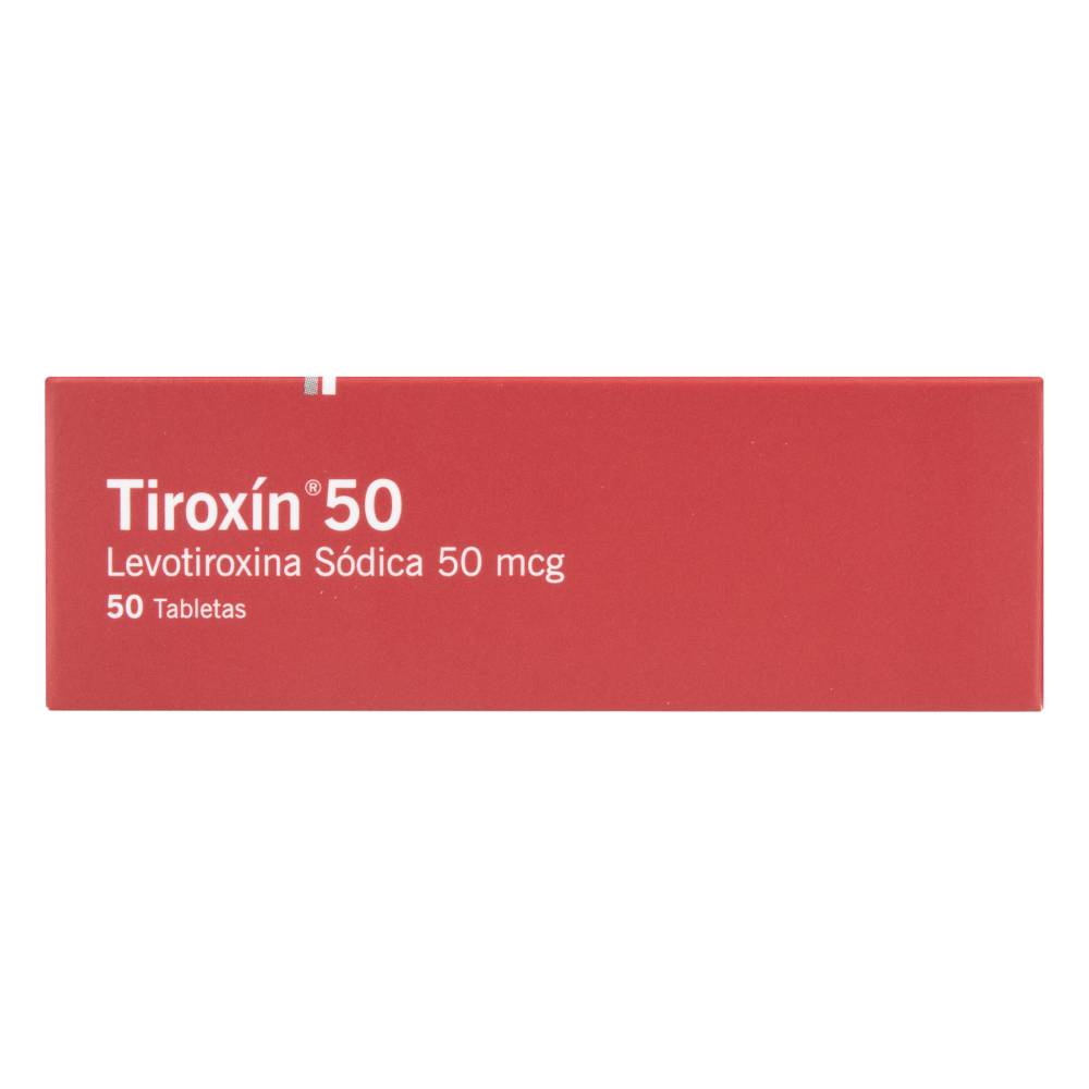 Tiroxin 50 mg 50 Tabletas Levotiroxina Sodica - Imagen 3