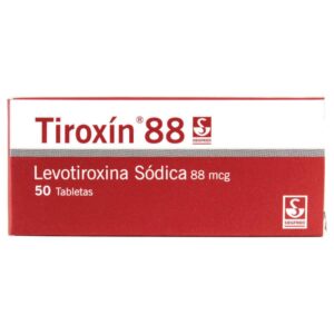 Tiroxin 88 Mcg 50 Tabletas Levotiroxina Sodica