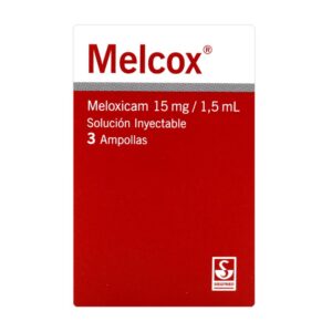 Melcox 15 mg 1.5 Ml 3 Ampollas Meloxicam
