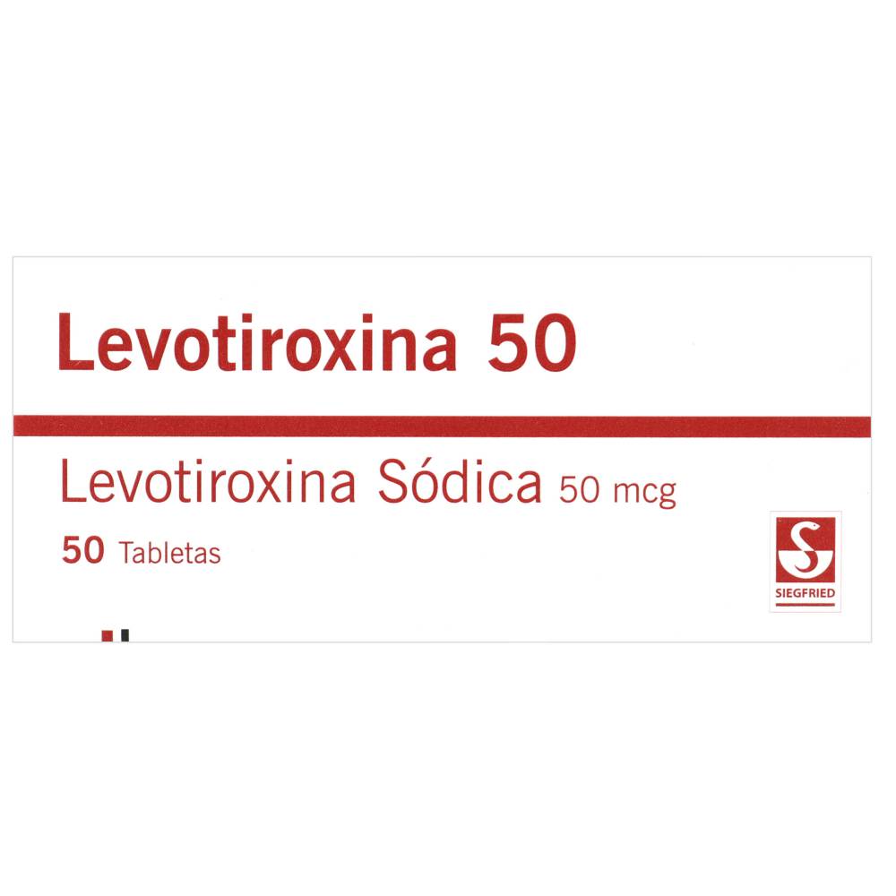 Levotiroxina 50 Mcg 50 Tabletas