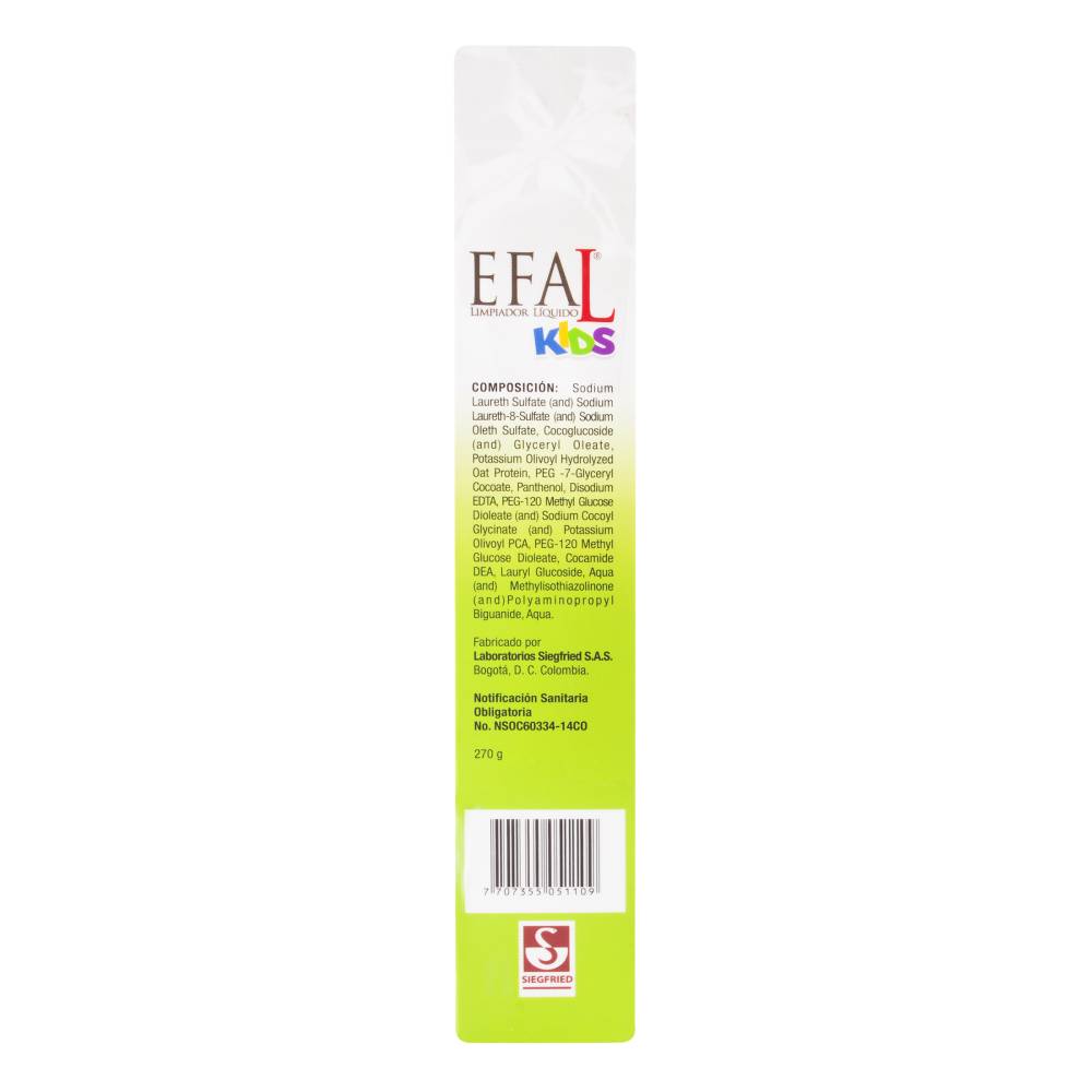 Limpiador Liquido Efal Kids 270 g - Imagen 2