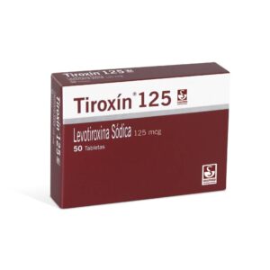 Tiroxin 125 mg 50 Tabletas Levotiroxina Sodica