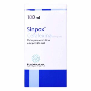 Sinpox 250 mg Cefalexina 100 Ml