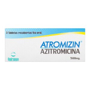 Atromizin Azitromicina 500 mg 3 Tabletas