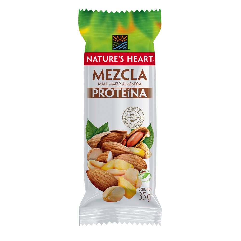 Mezcla De Mani Maiz y Almendra Natures Heart 35 g