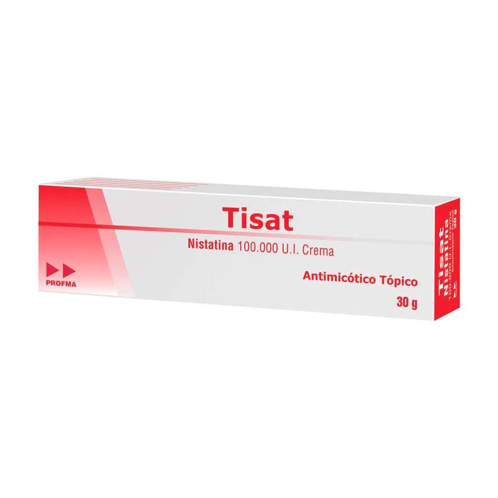 Crema Tisat Nistatina 100.000 UI Antimicótico Tópico 30 g