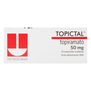 Topictal 50 mg 28 Tabletas Topiramato
