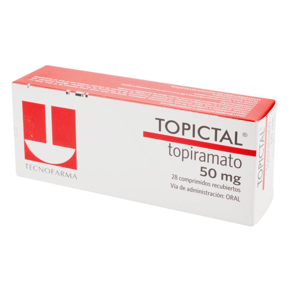 Topictal 50 mg 28 Tabletas Topiramato - Imagen 2