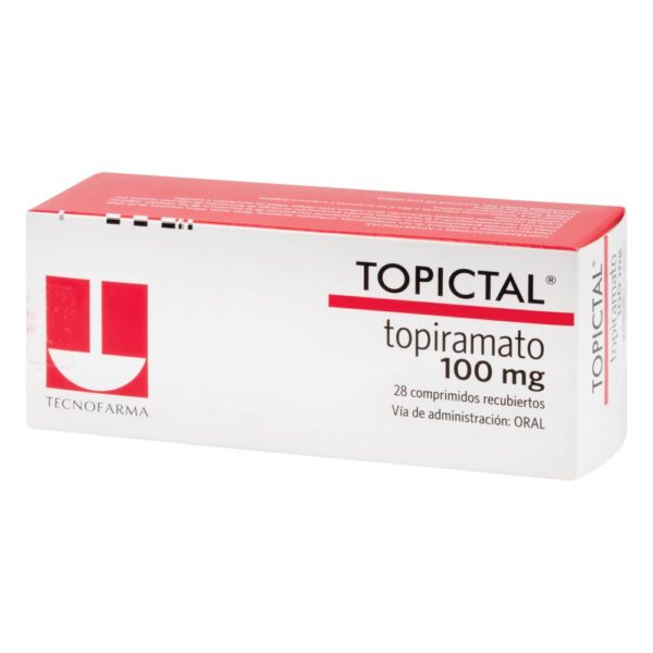 Topictal 100 mg 28 Tabletas Topiramato - Imagen 3