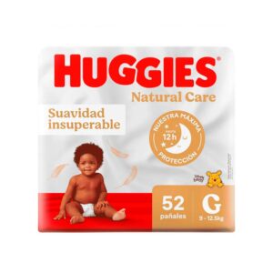 Pañales Huggies Natural Care Etapa 3 G 52 Unidades