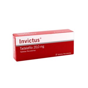 Invictus 20 mg 2 Tabletas Tadalafil
