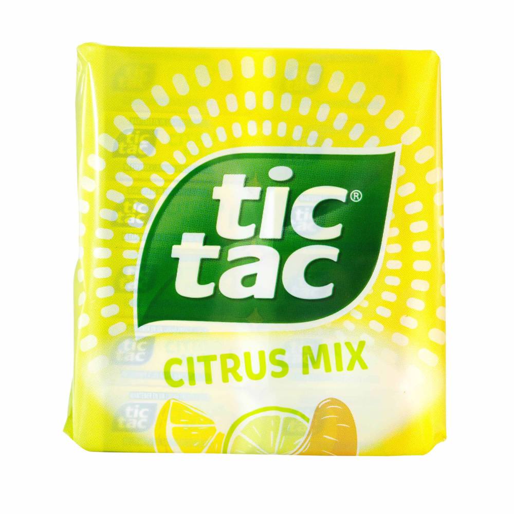 Tic Tac Citrux Mix Display De 12 Unidadaes