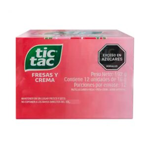 Tic Tac Fresas y Crema Display De 12 Unidades