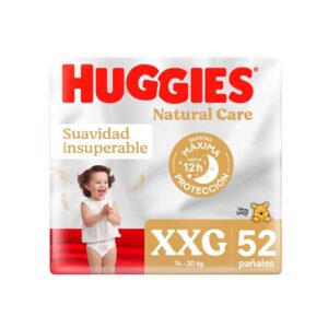 Pañales Huggies Natural Care Etapa 5 Xxg 52 Unidades