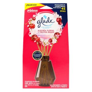 Ambientador Glade Alegria Frutos Rojos 100 ml x 6 Varitas