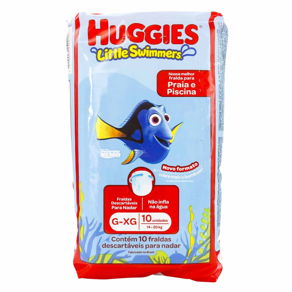 Pañales Huggies Little Swimmer Etapa 5 y 6 G-Xg 10 Unidades