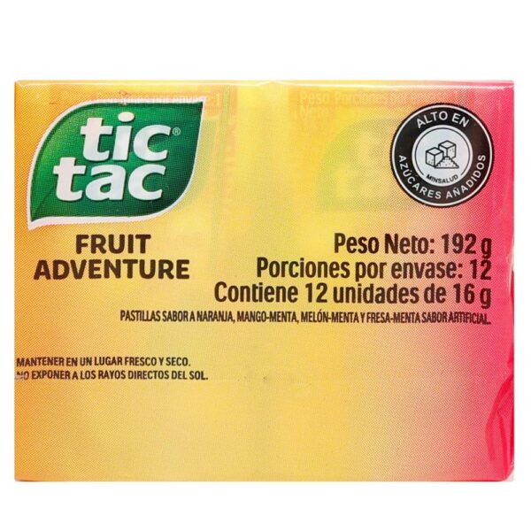 Tic Tac Fruit Adventure Display De 12 Unidades - Imagen 3