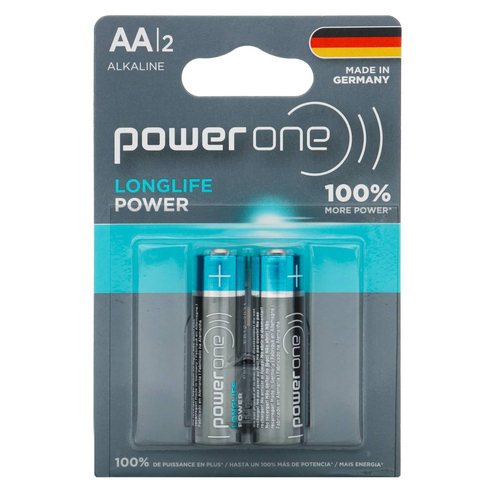Pilas Power One Alkalina Aa 2 Unidades