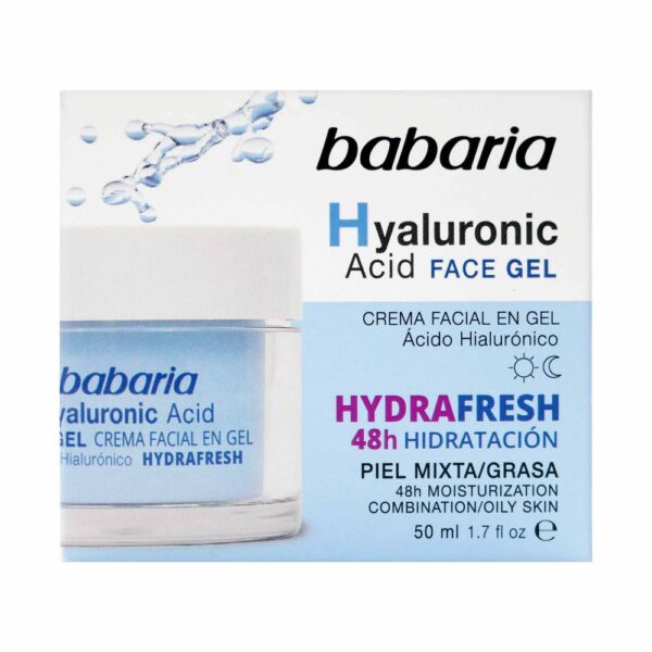Crema Facial En Gel Babaria Con Acido Hialuronico 50 ml