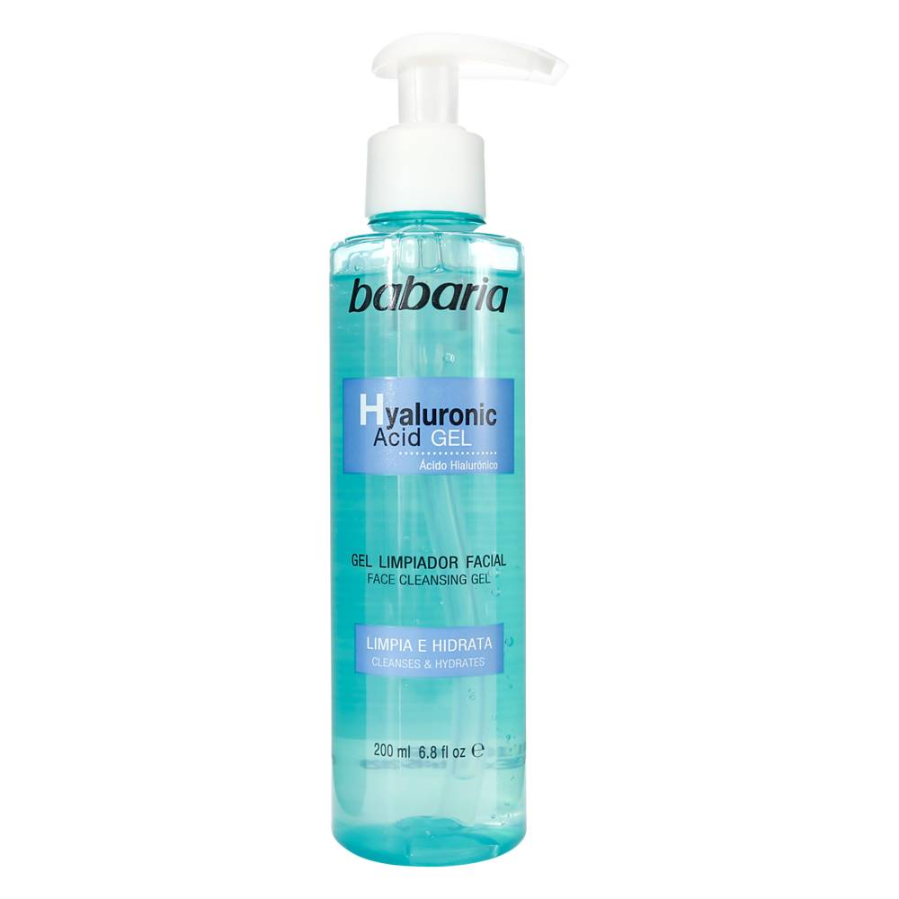 Gel Limpiador Facial Babaria Con Acido Hialuronico 200 ml