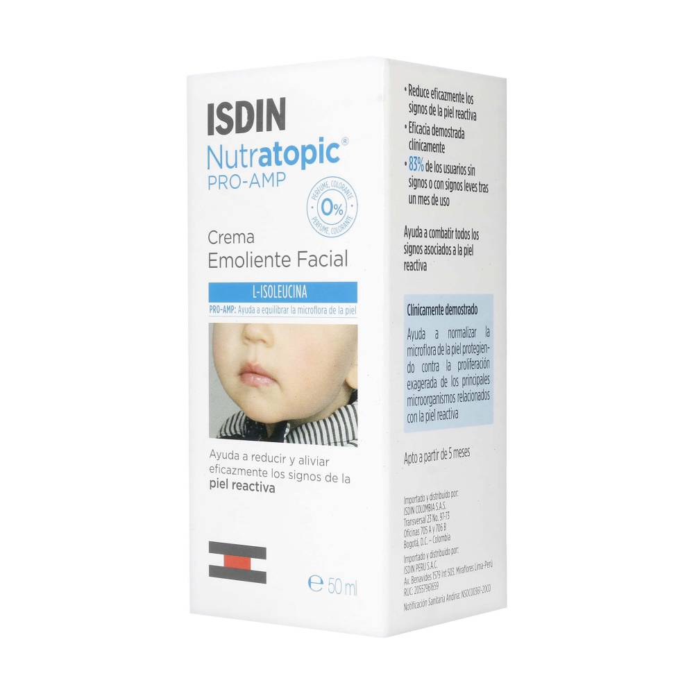 Crema Facial Isdin Piel Reactiva Y Sensible Nutratopic 50 ml - Imagen 2