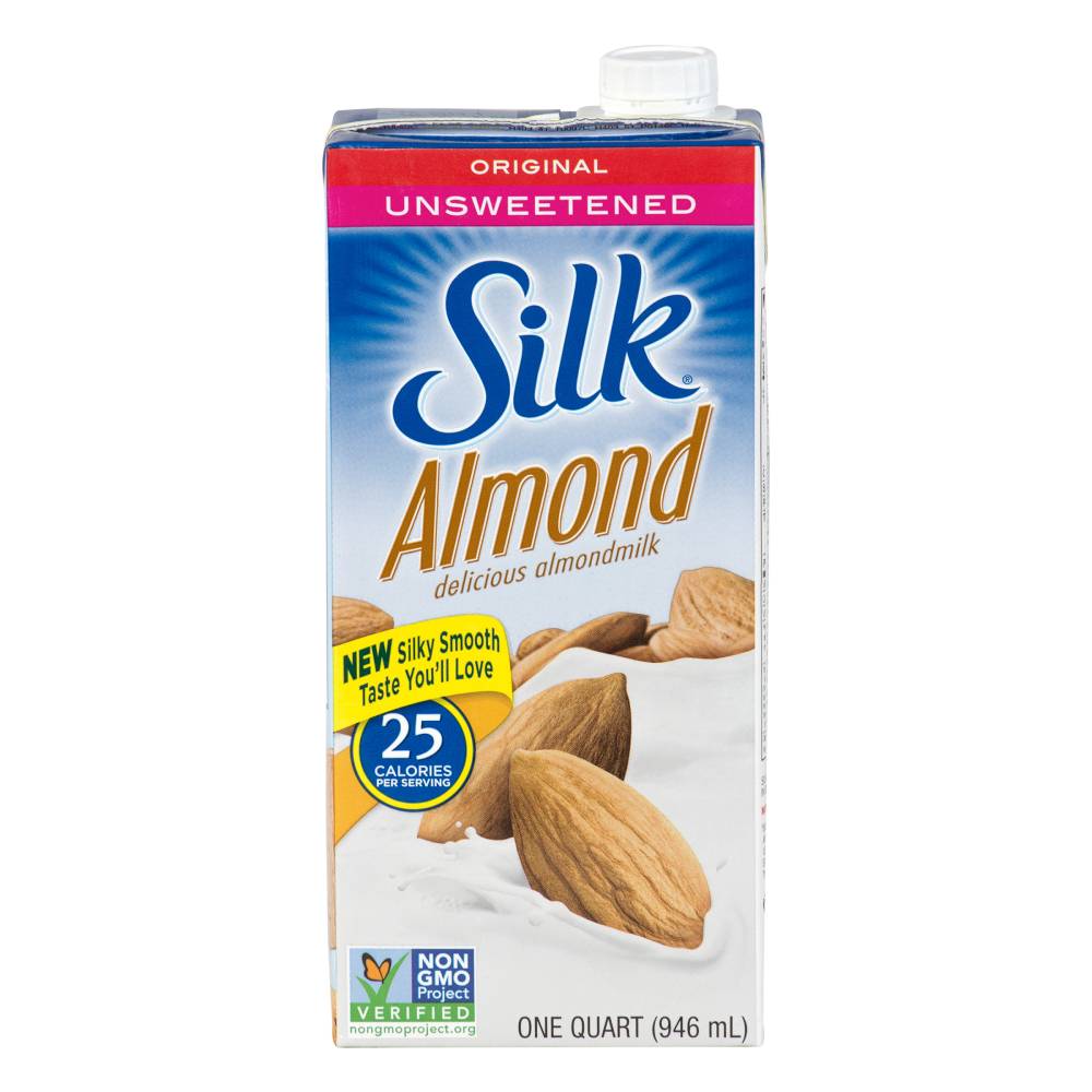 Leche De Almendra Silk Original Sin Azúcar 946 ml