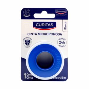 Cinta Microporosa Color Blanco 2.5 cm x 4.5 m