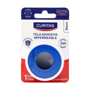 Tela Adhesiva Impermeable Color Blanco 2.5 cm x 4.5 m