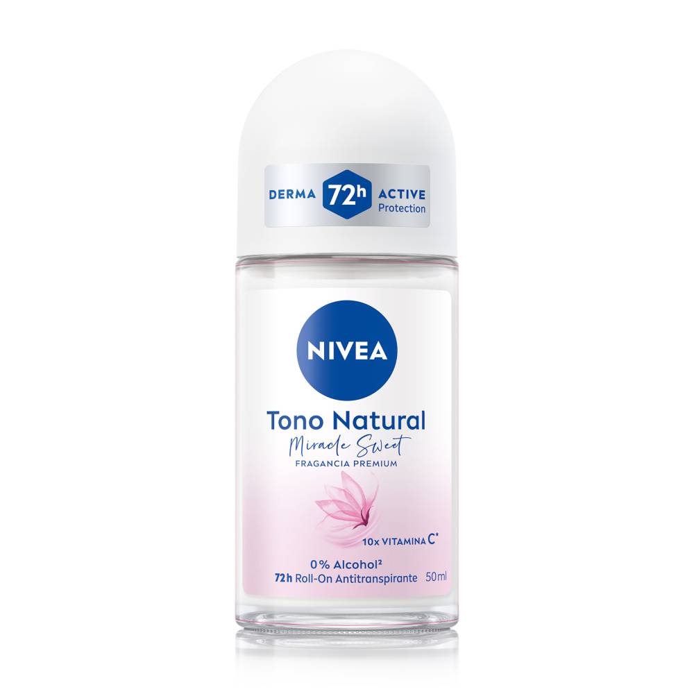 Desodorante Nivea Tono Natural Miracle Sweet Rollon 50 ml