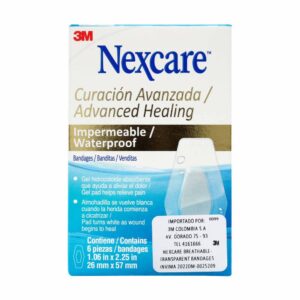 Banditas Nexcare Impermeable Curacion Avanzada 6 Unidades