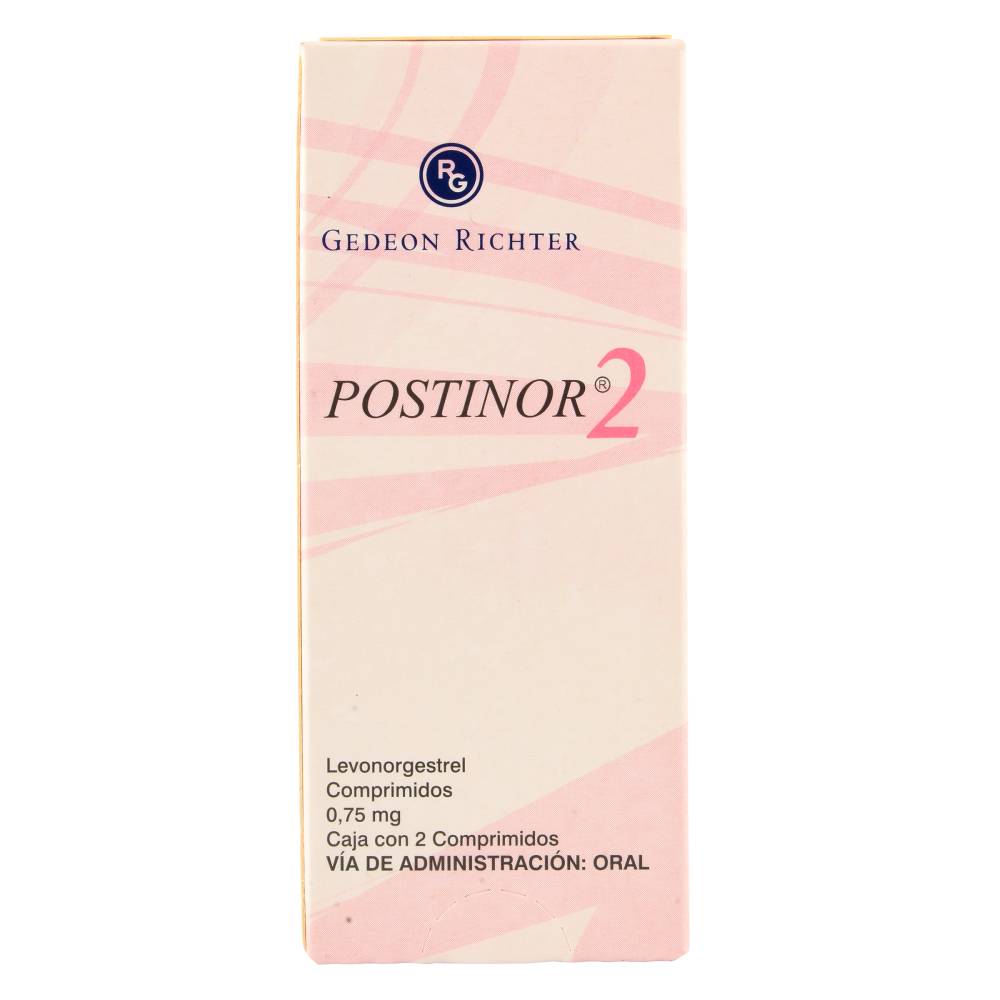 Postinor 2 0.75 mg 2 Tabletas
