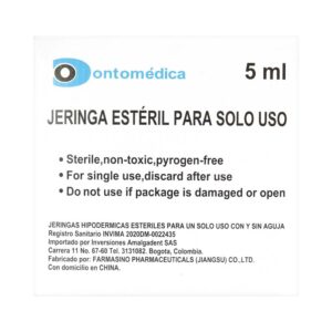 Jeringa 5 ml 21 G x 1 1/2 100 Unidades Amalgade
