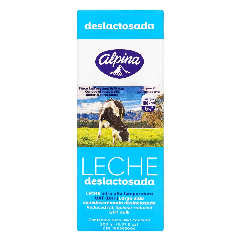 Leche Alpina Deslactosada 200 ml