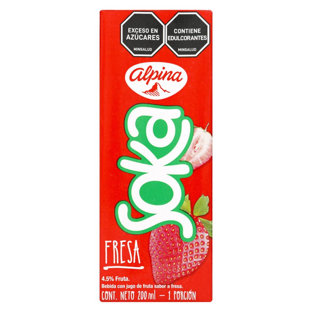 Soka Alpina Sabor Fresa 200 Ml