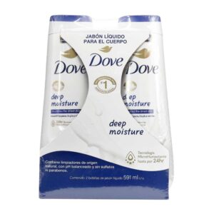 2 Jabones Liquidos Dove Para El Cuerpo Deep Moisture 591 ml