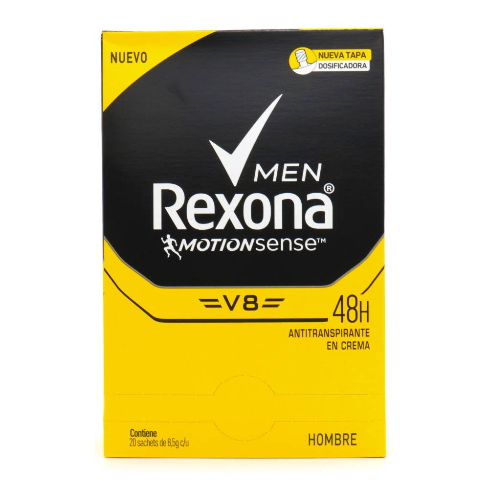 Desodorante Rexona Men Motion Sense V8 8.5 g x 20 Sobres