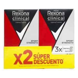 2 Desodorantes Rexona Clinical Sport Strength 48 g