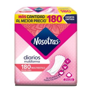 Protectores Díarios Multiestilo 180 Unidades